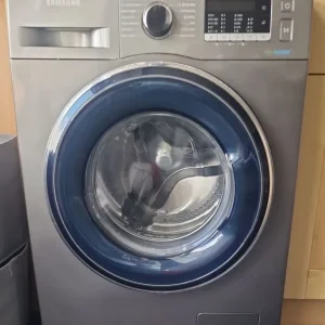 Logic frost free fridge freezer, Samsung washing machine, 2-seater sofa and swivel chair - Image 3