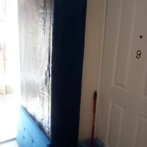 Single bed base and headboard