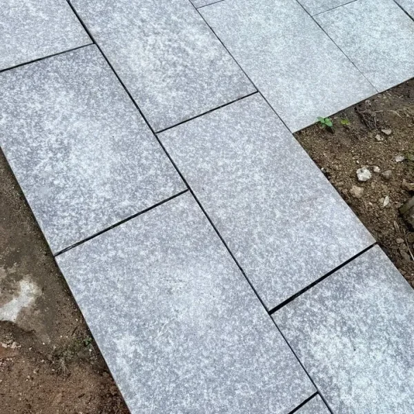 Bradstone silver grey granite patio slabs