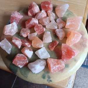 Rose quartz rough crystals