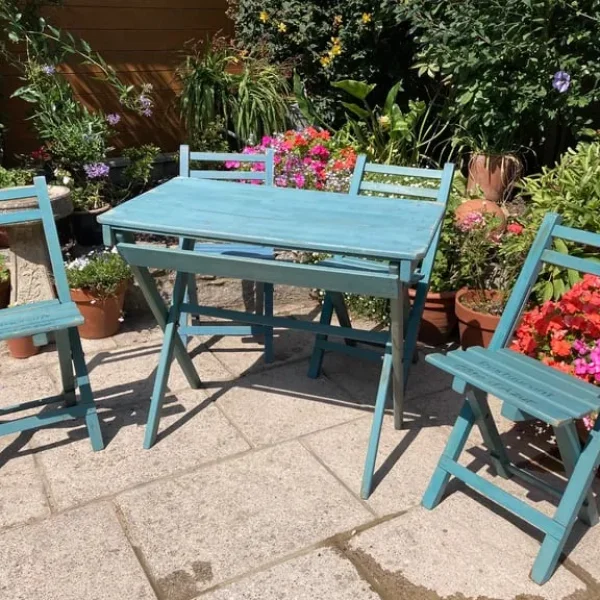 Shabby Chic Garden Table and Chairs