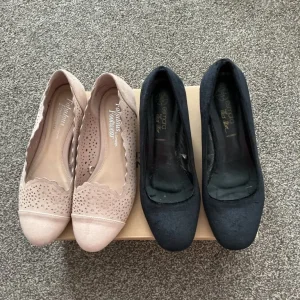 Two pairs of suede shoes