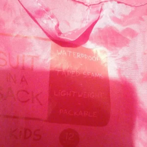 Pink waterproof rain suit - Image 2