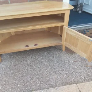 Wooden TV stand with DVD unit - Image 2