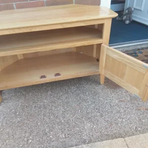 Wooden TV stand with DVD unit - Image 5