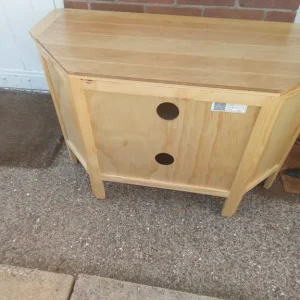 Wooden TV stand with DVD unit - Image 6