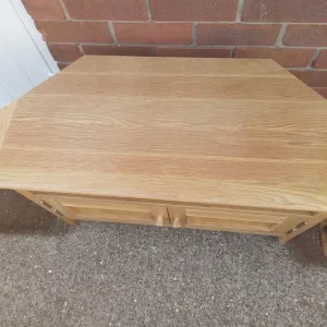 Wooden TV stand with DVD unit - Image 7