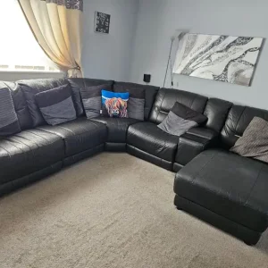 Large corner sofa with centre console