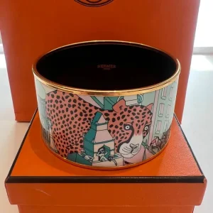 Hermès Bracelet with Cheetah and Garden City Pattern - Image 7
