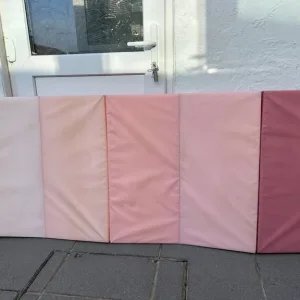 Pink Childs fold up padded gym /play mat - Image 2