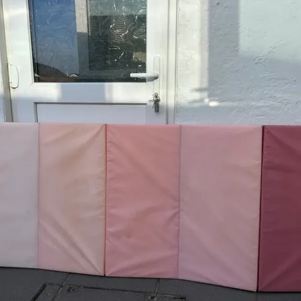 Pink Childs fold up padded gym /play mat