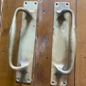Antique Brass Door Handles x2 Pairs - Image 2