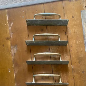 Antique Brass Door Handles x2 Pairs - Image 6