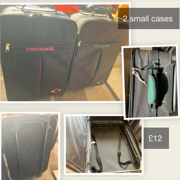 2 small suitcases