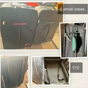 2 small suitcases