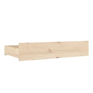 Bed Drawers 4 pcs Solid Pine Wood - Image 3