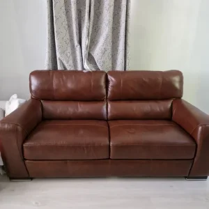 Italian Leather 3-Seater Sofa