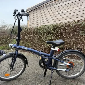 Folding Bike Tilt 500 - Blue - Comes with Basket and Lock Chain - Image 3