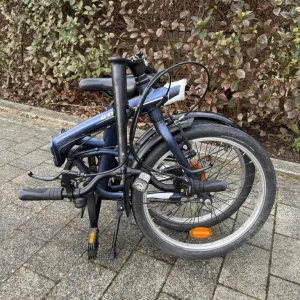 Folding Bike Tilt 500 - Blue - Comes with Basket and Lock Chain - Image 8