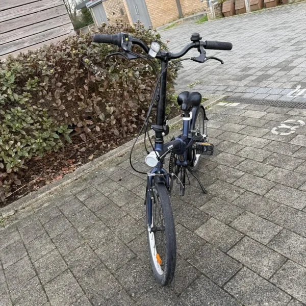 Folding Bike Tilt 500 - Blue - Comes with Basket and Lock Chain