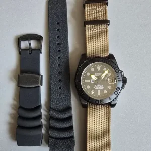 Seiko watch modified divers black - Image 2
