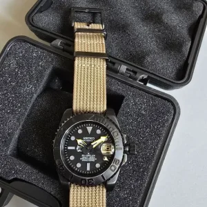 Seiko watch modified divers black - Image 3
