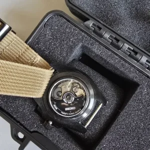 Seiko watch modified divers black - Image 4