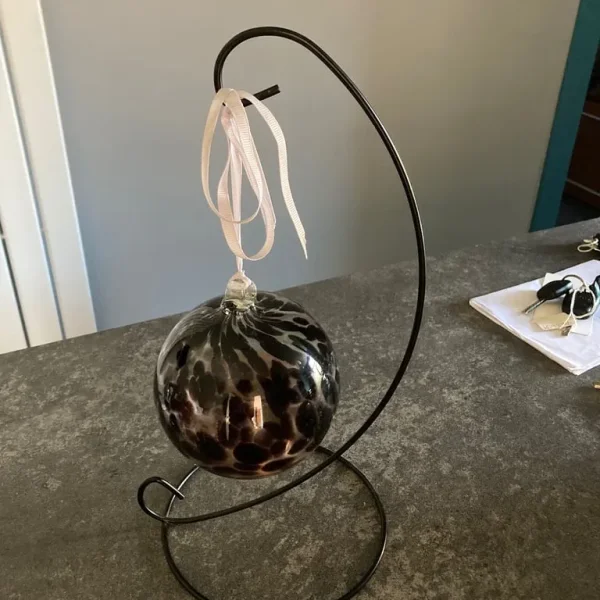 Glass Ball Tealight Holder