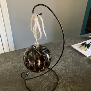 Glass Ball Tealight Holder