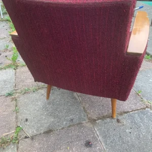 Mid century armchair splayed legs / upholstery project / shabby chic - Image 4