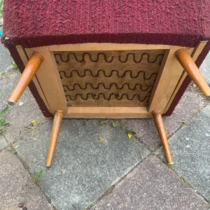 Mid century armchair splayed legs / upholstery project / shabby chic - Image 6