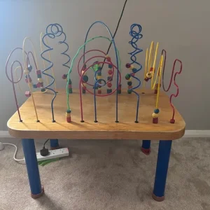 Kids wooden bead table - Image 2