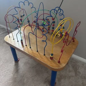 Kids wooden bead table - Image 3