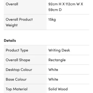 Hairpin leg desk from Wayfair - Image 4