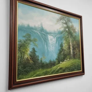 Vintage Oil Painted Landscape 1970s Signed Framed - Image 2