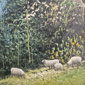 Vintage Oil Painted Landscape 1970s Signed Framed - Image 4