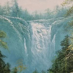 Vintage Oil Painted Landscape 1970s Signed Framed - Image 5