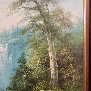 Vintage Oil Painted Landscape 1970s Signed Framed - Image 6