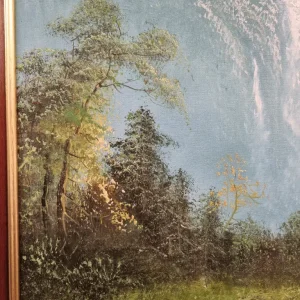 Vintage Oil Painted Landscape 1970s Signed Framed - Image 7