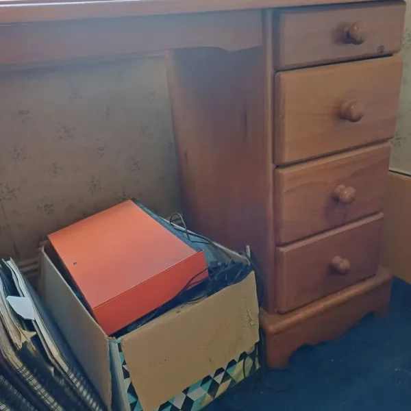 Solid wooden writing desk