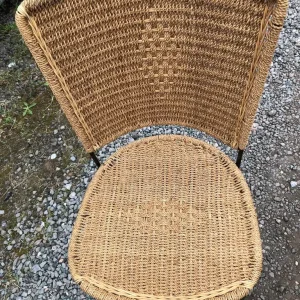 Glass Table and Four Rattan Chairs - Image 6