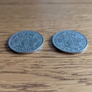2x Half Crown Pre-Decimal Coins George VI - Image 3