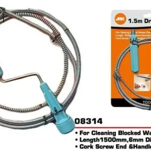 JAK 1.5m Drain Cleaner – Heavy Duty Sink, Pipe & Bathroom Unblocker Tool - Image 2