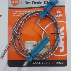 JAK 1.5m Drain Cleaner – Heavy Duty Sink, Pipe & Bathroom Unblocker Tool