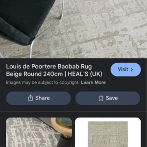 Louis de poortere beige rug - Image 4