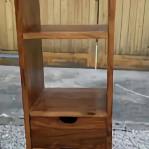 2 x solid mango/sheesam handmade bedside tables with drawers and cabinets