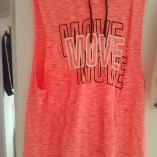 Womens orange hooded top