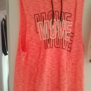 Womens orange hooded top