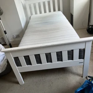 Wooden Single Bed With Ikea Memory Foam Mattress - Image 7