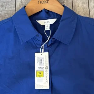 Women’s blue oversized shirt from Marks & Spencer size 22 - Image 6